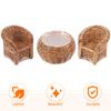 Di Mobili per la casa delle bambole Set di sedie da tavolo intrecciate Modello Set di mobili per la casa delle bambole Cestini