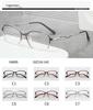 Intelligent Gentle Lady TR Glasses Frame - Ultra-Light, Natural Look with Hollow Temple Design and Prescription Lenses
