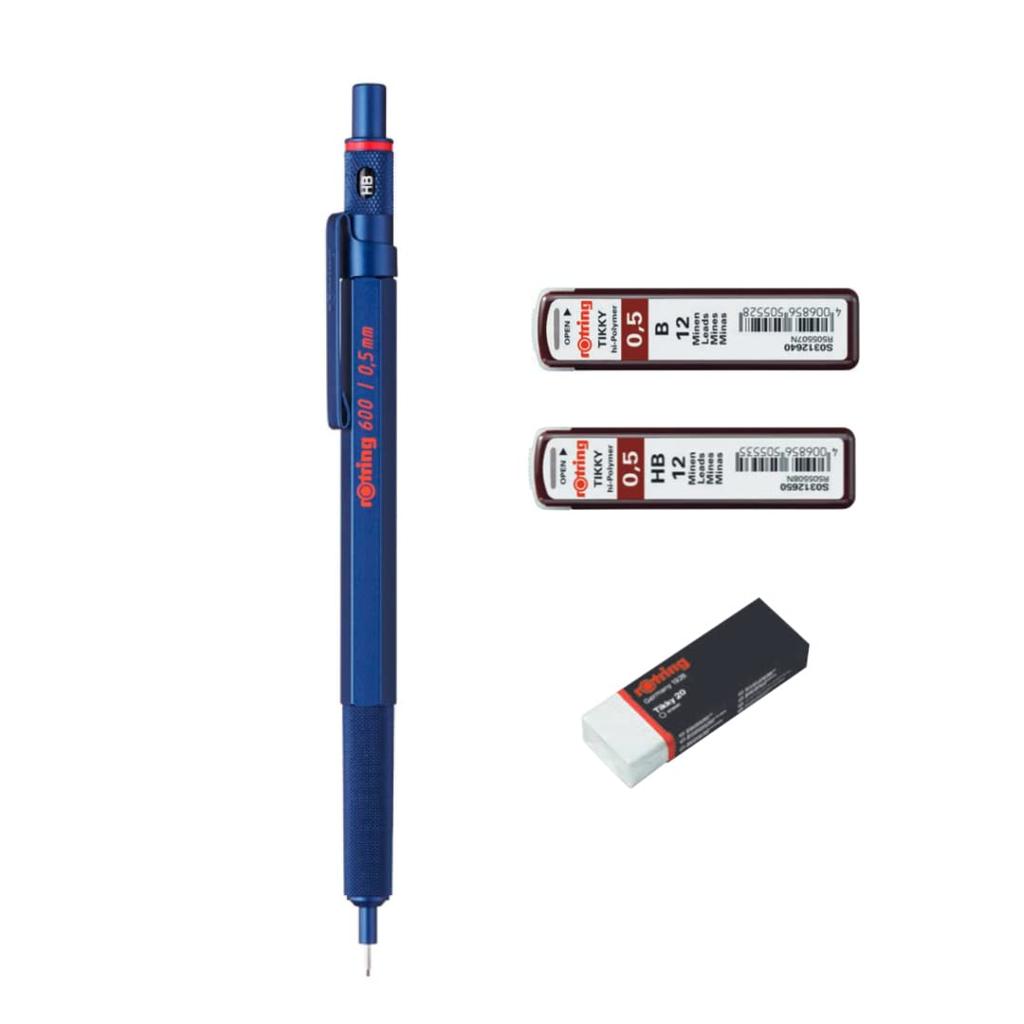 Rotring rotring 600 Mechanical Pencil Gift Set Refill 2139757 Iron Blue 0.5mm