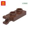 Non-Toxic 253Pcs/Lot 63868 Plate Special 1X2 With Handles Thin Block Moc Color Accessories Compatible With Brick Diy Children'S Toy
