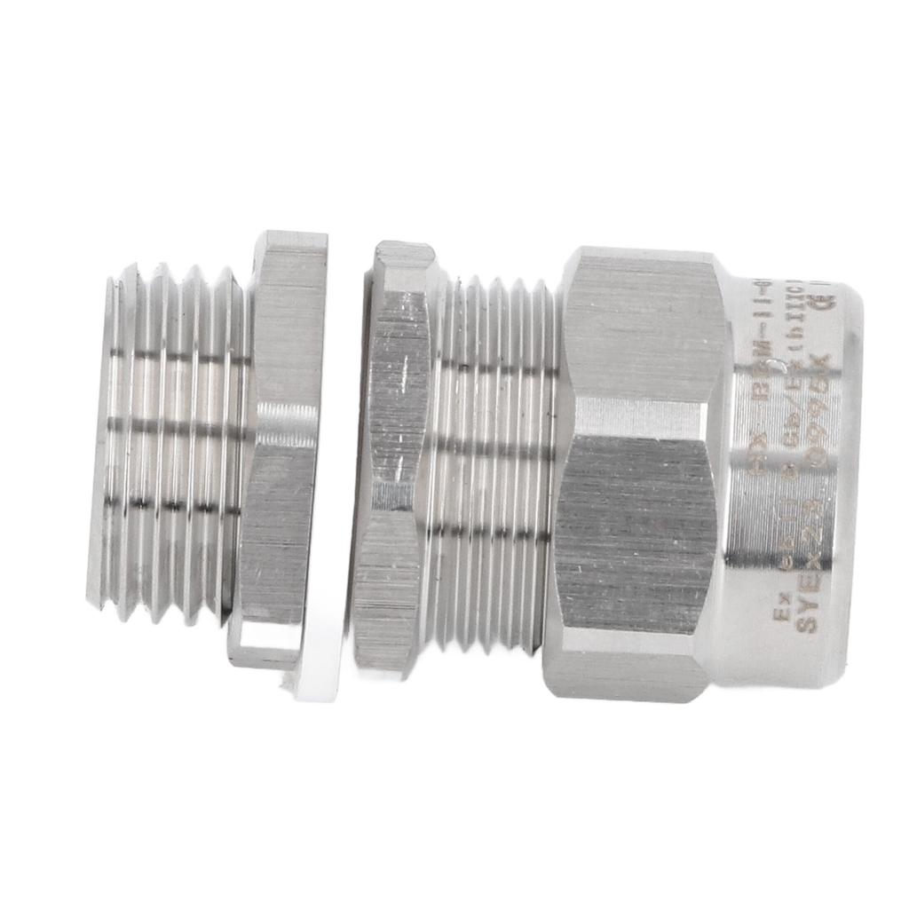 Cable Gland 304 Stainless Steel G1/2 IP66 Water Proof Armoured Cable Connector for Vehicles Marine D