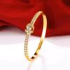 Vietnam Gold-Plated Irregular Copper Bangle Bracelet for Women