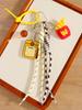 hamburger French fries Key Chain Hand woven rope decoration Kapibala Earphone bag Pendant