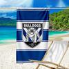 Bulldogs Team Crest Design Microfiber Beach Towel, Lightweight And Quick-Dry, for Summer Travel, Beach Essential, Swimming Pool Outdoor