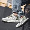 Zapatillas vulcanizadas para hombre, zapatos de lona a la moda para hombre, zapatos casuales de plataforma transpirables de verano, zapatillas de deporte para hombre, estilo callejero