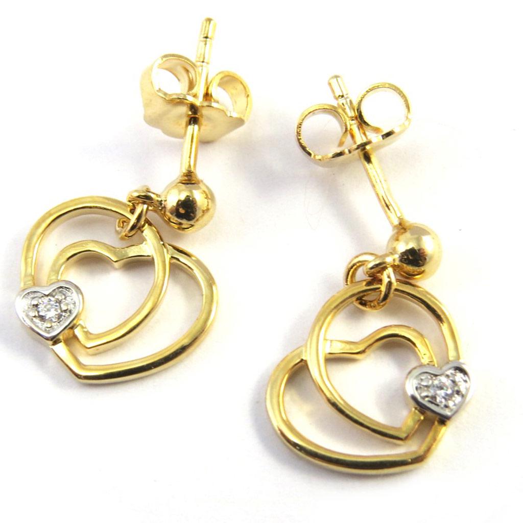 Altesse [M4985] - Boucles Plaqué Or 'Love'