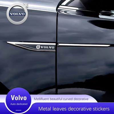 For Volvo Metal Stickers 2Pcs Car Body Decoration Stickers For Volvo Xc60 Xc90 V40 V60 S60 V50 V90 S80 C40 XC40 V70 XC70 C