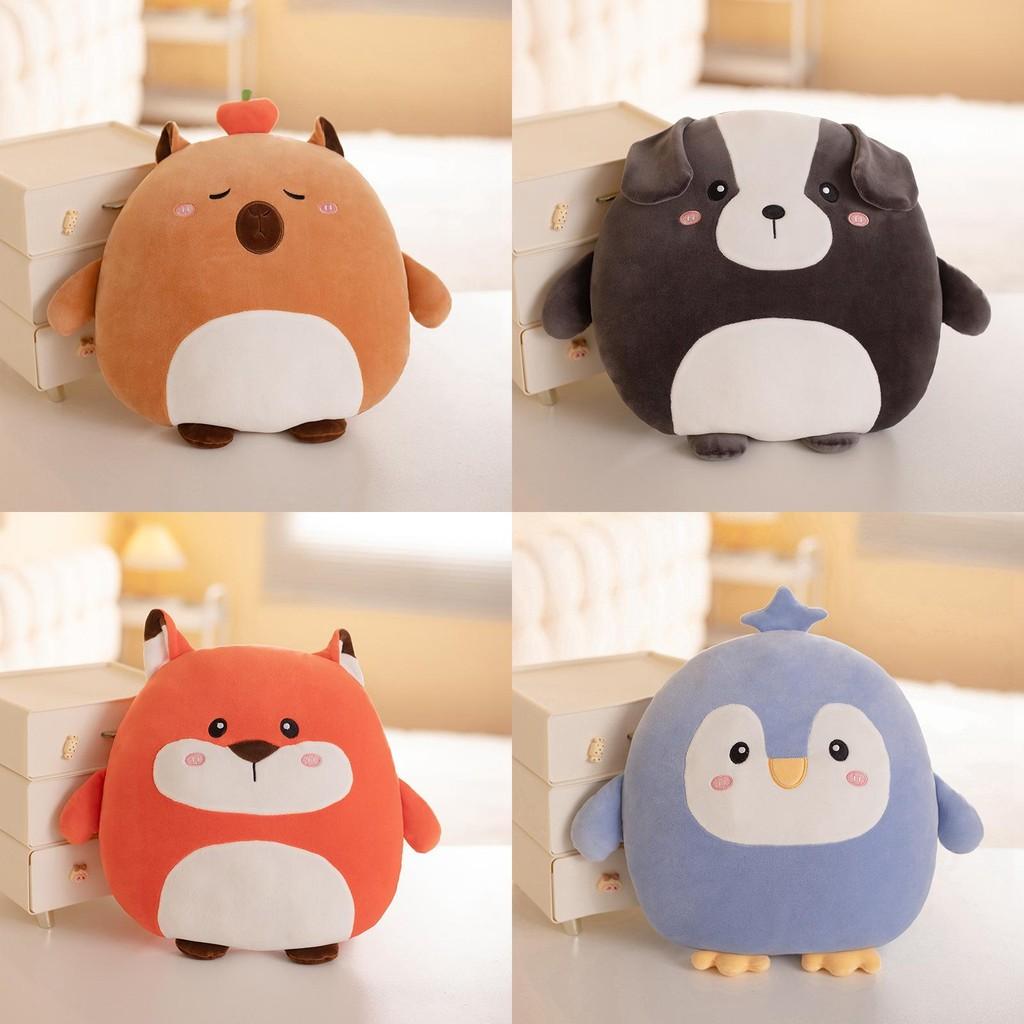 Penguin Fox Capybara Plush Toys Animal Stuffed Doll Room Decoration Kids Gift