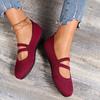 Elastic Knitted Flats Shoes for Women Summer Breathable Soft Loafers Woman Lightweight Slip On Casual Shoes Mom Moccasins