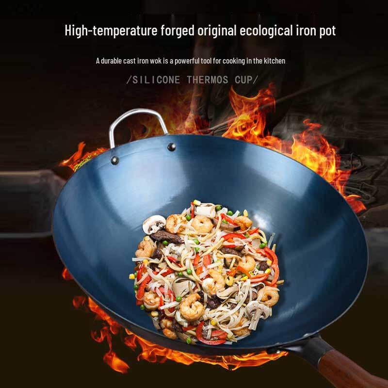 Hakka Non-Coated Nitrided Iron Wok