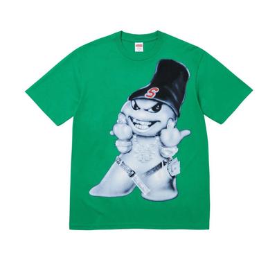 SUPREME SNOWMAN T tričko ZELENÉ VELIKOST XL FW25 ZBRUSU NOVÉ ZAPEČETĚNÉ