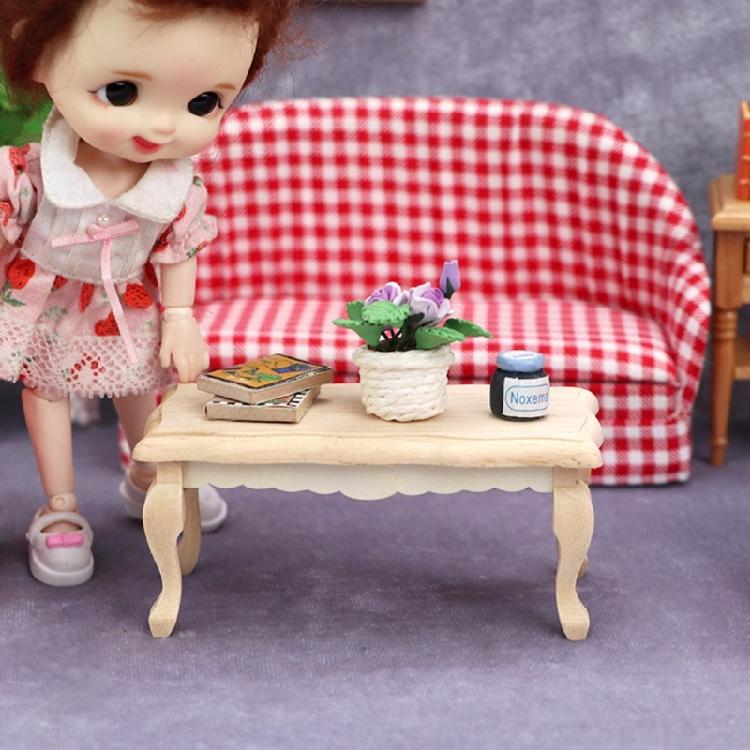 1:12 Dollhouses Miniature Table Coffee Mini Dollhouses Furniture Dollhouses DecorationsAccessories Educational Toy