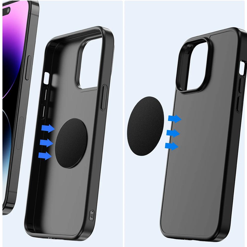 10pcs 30mm 35mm 40mm 50mm 60mm Magnetic Metal Plate For Car Phone Holder Iron Sheet Disk Sticker For iPhone 12 11 X 7 8 Xiaomi