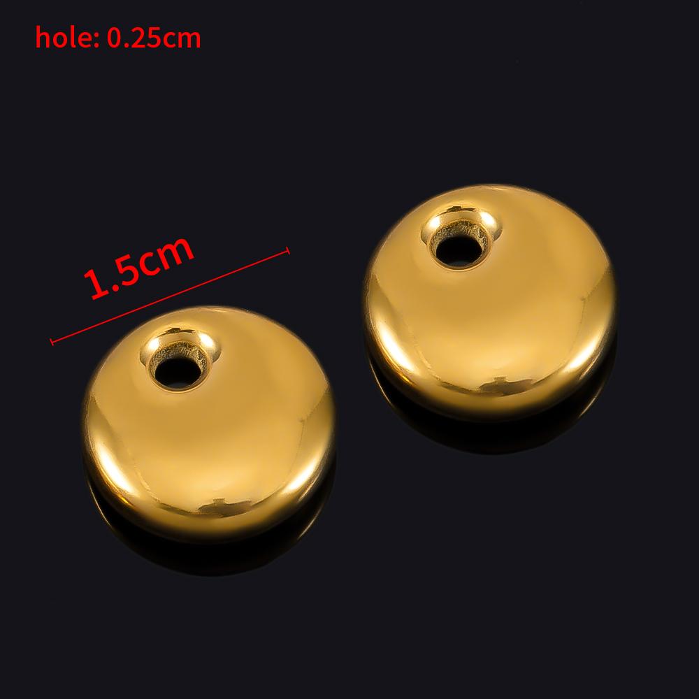 5pcs Stainless Steel Big Hole Heart Charms Pendants for DIY Jewelry Findings Women Necklace Bracelets Supplies Earrings Making