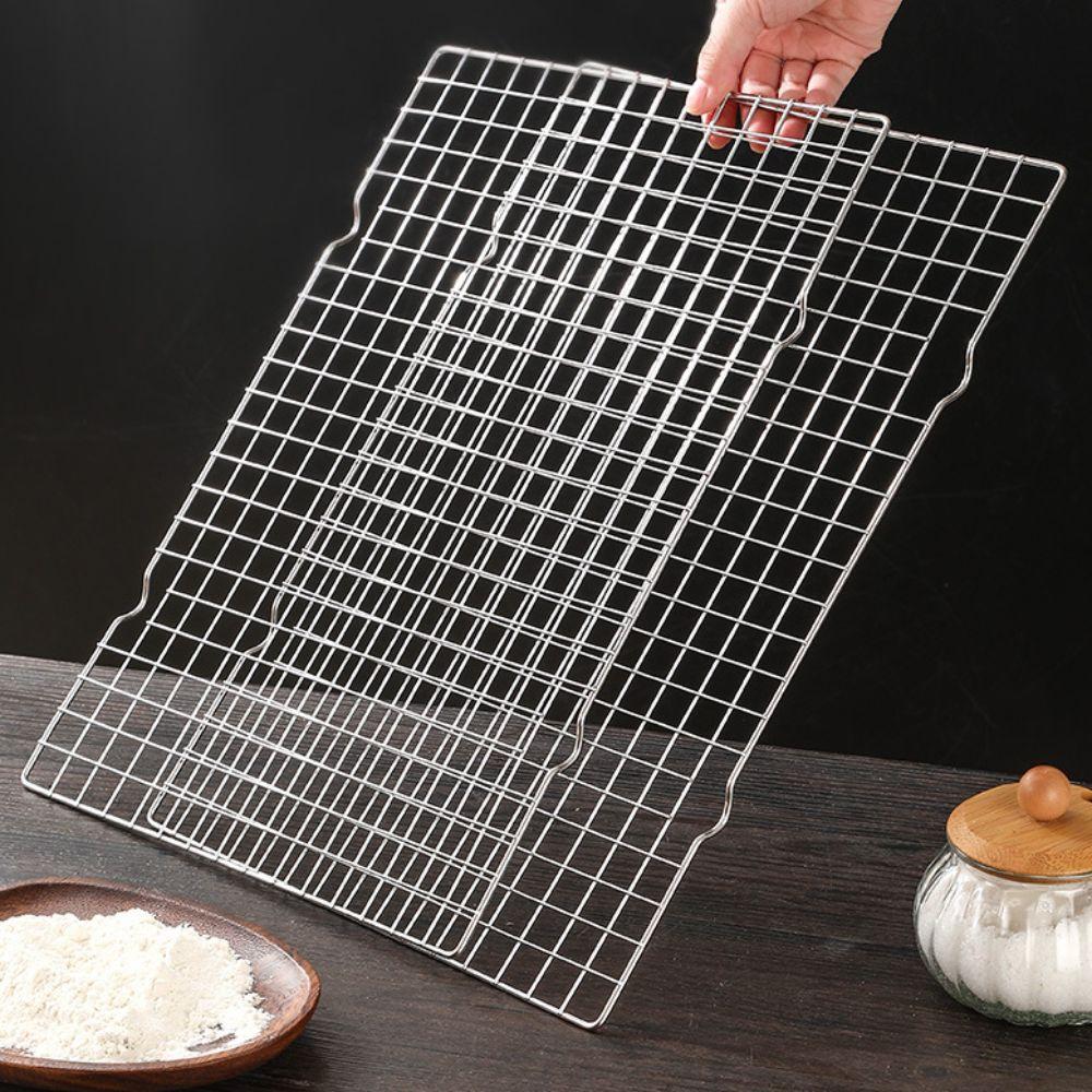 Rectangular Baking Cooling Rack Grid Design BBQ Cooling Rack Baking Tool Food Drying Rack  Biscuits