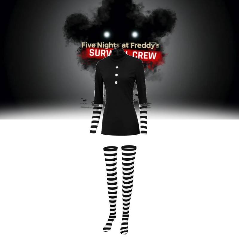 Costume da Marionetta di Five Nights At Freddys con Morbido Materiale in Poliestere per Eventi in Costume e Fan del Cosplay