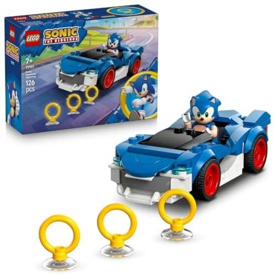 LEGO Sonic Hedgehog Speed Star Lightning Toy Birthday Present Blocks Boys Girls Children 7 Years Old 8 9 Elementary School Game Pretend Play 77117