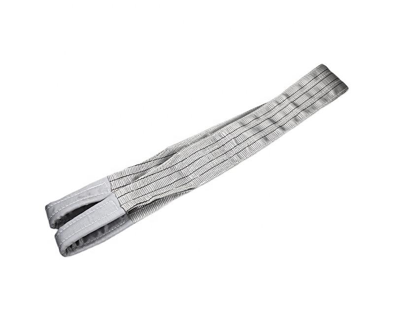 Safety Factor Grey Color Lifting Webbing Sling Manufacturer Hot Sell Product Crane Polyester Webbing Slings