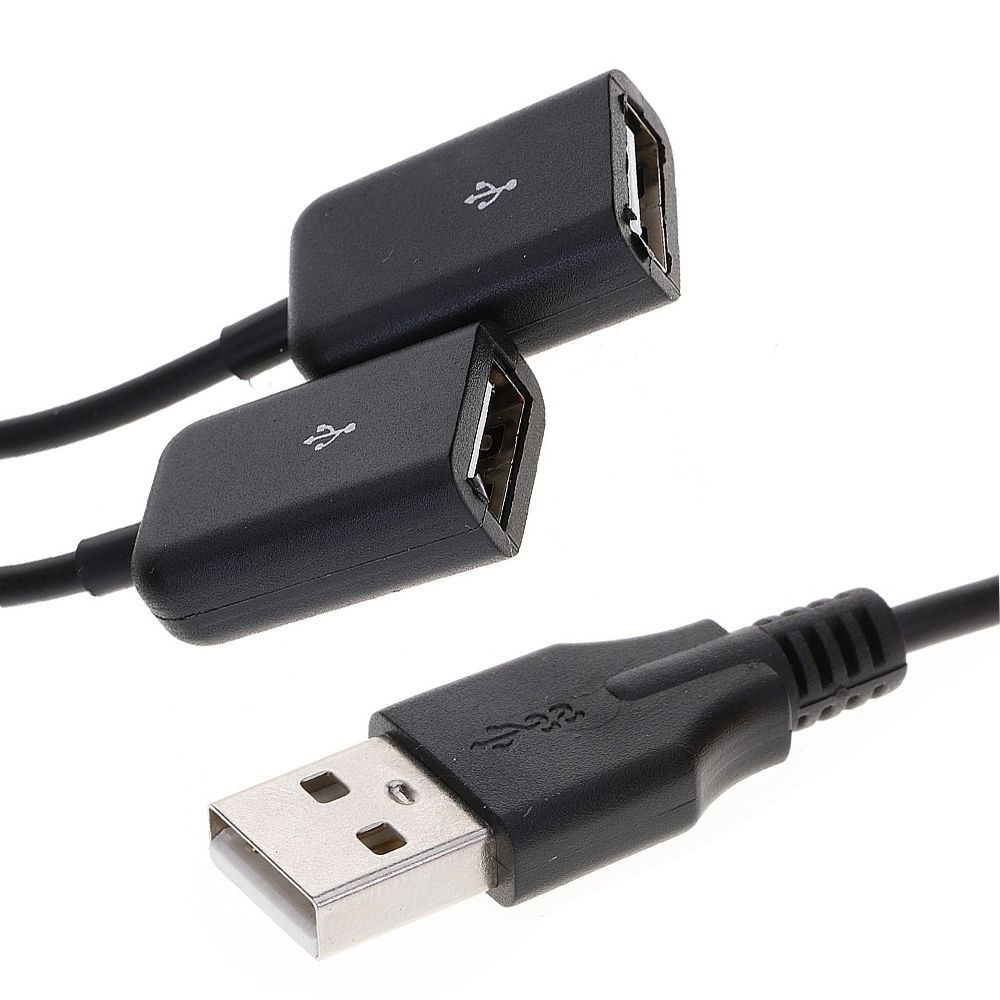 To Dual USB Female USB Male Hubs Extension Splitter Male To USB Female OTG Adapter USB Converter