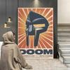 Rapper Hip Hop Rock Music Band MM Food Mask MF Doom Comic Album Poster Aesthetic Canvas for Wall Art Living Room Home Decoration