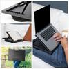 Black Folding Laptop Knee Table Stand for Bed or Office