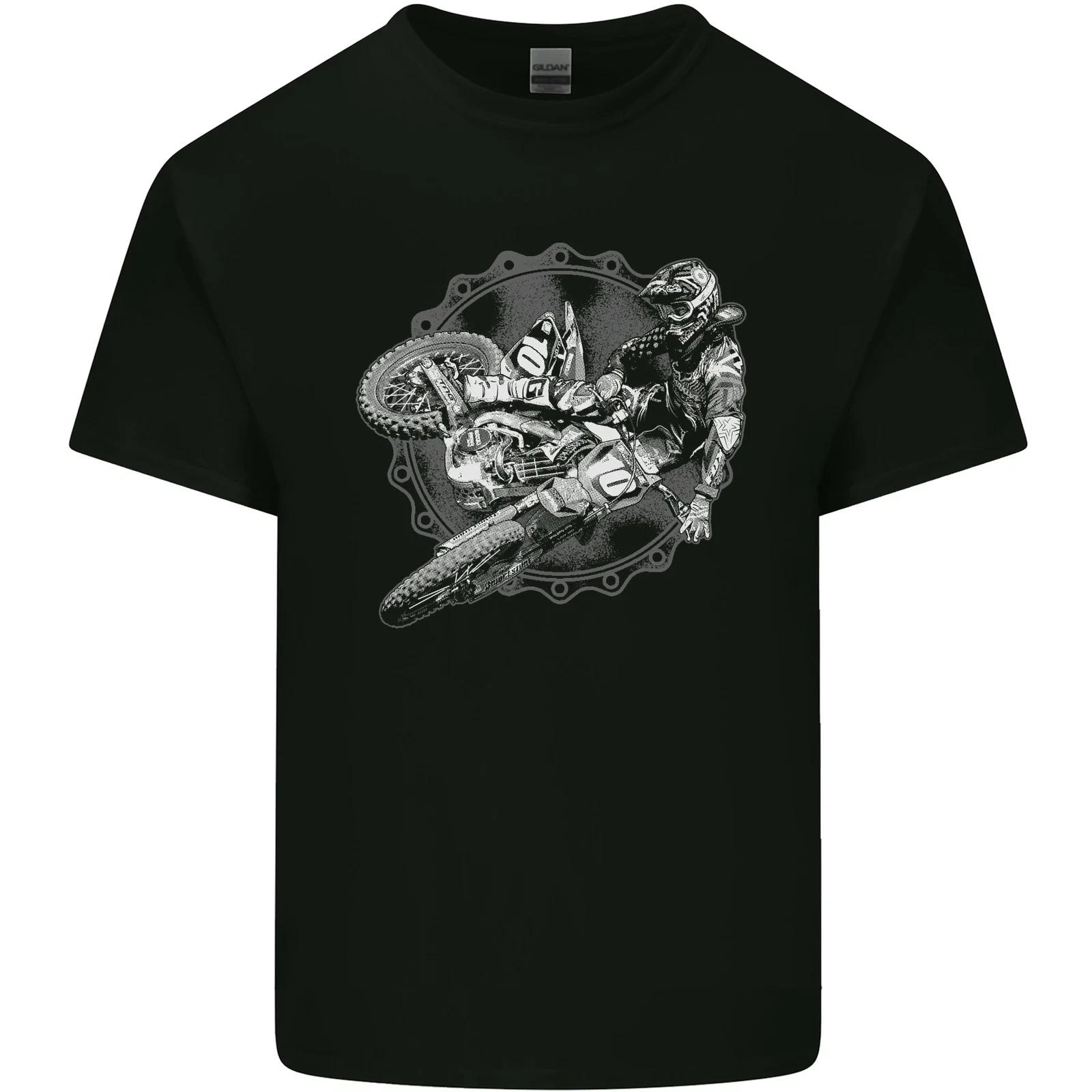 Motocross Jump Dirt Bike MotoX Motosports Kids T-Shirt Childrens S