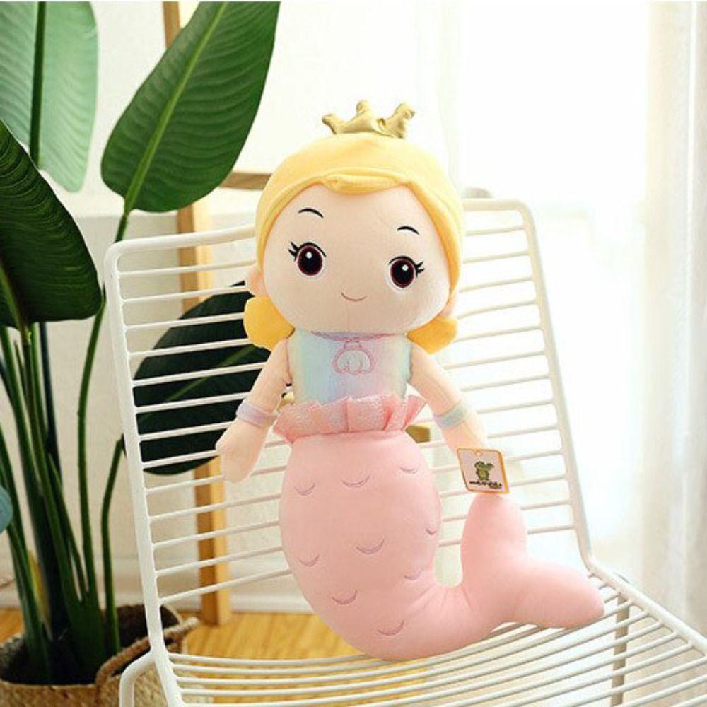 Plush Mermaid Princess Plush Dolls PP Cotton Mermaid Plush Toy Mermaid Stuffed Toys Kids Present