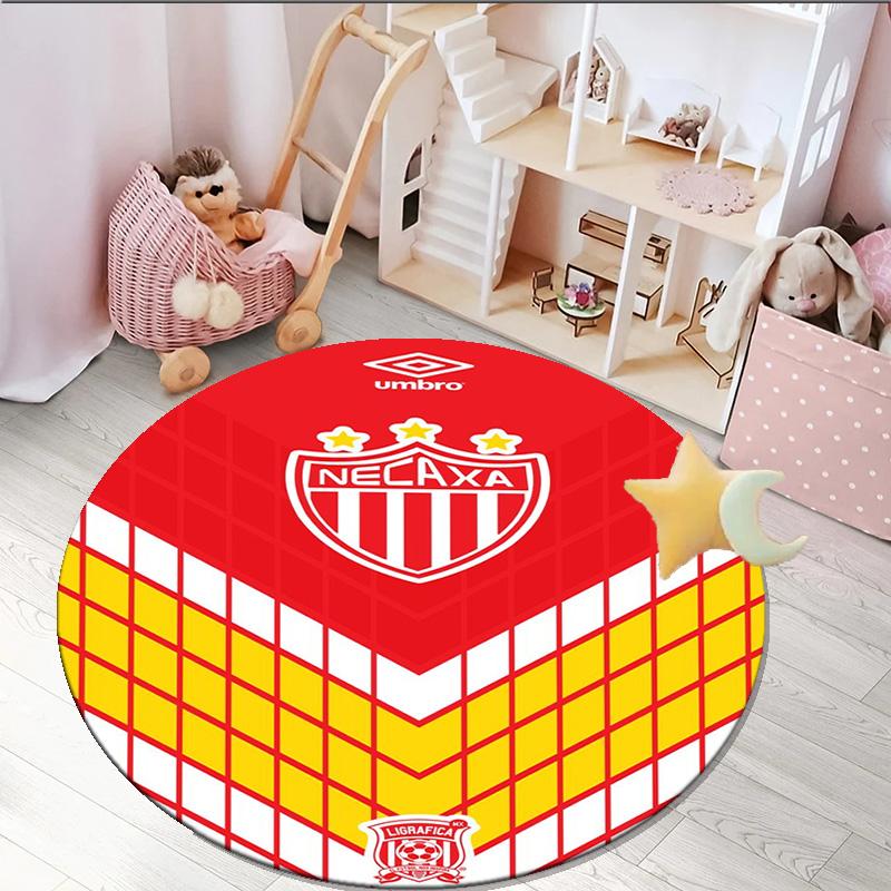 1PC Round Rug Soccer Player Printed Round Area Rug ,Rug For Home Office, Round Chair Rug, Decorative Carpet Fan Gifts Christmas Gift