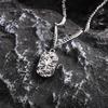 Mens Dog Tag Necklaces Stylish Hammered Stainless Steel Eight Point Star Pendant Collar Birthday Party Gifts for Him