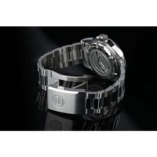 EPOS Men's 3504BL Automatic Diver's Watch, 500m Water Resistant, Ceramic Bezel, Silver