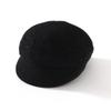 Pure cashmere cap octagonal hat British retro bud painter hat knitted hat cold hat