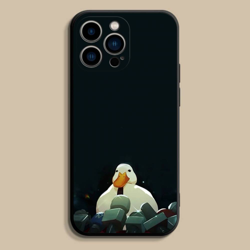 

Забавный мультяшный чехол D-Duck для iPhone 17,16,15,14,13,12,11,Pro,Max,Plus,E,SE4,Air,Mini Черный Точное совпадение отверстий iPhone16PRO