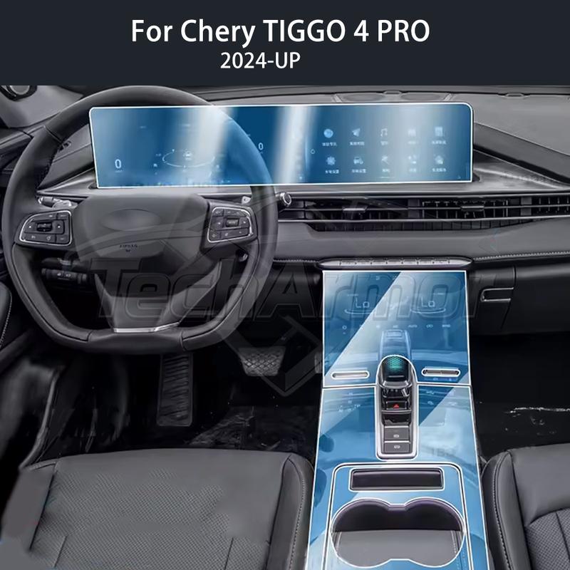 Car Interior TPU Protector Anti-scratch Film For Chery Tiggo 4 Pro 2024-25 Protective Transparent Anti tear Stickers Accessories