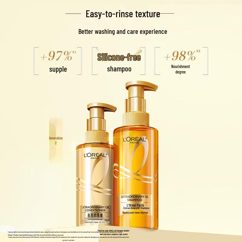 L'Oréal Paris Hair Care Shampoo & Conditioner Set