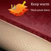 1pc Luxury Plush Winter Car Seat Covers Napa Leather Soft Warm Comfortable Good Insulation Breathable Bottom Holes Universal Fit