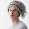 Synthetische Haare Reggae Dreadlocks Strickmütze Warme Zopfmütze Kreative Dreadlocks Perücke Herren