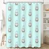 Funny Cat Shower Curtain Cute Kitten Bathroom Decor Set Waterproof Liner Farmhouse Style Home Decor
