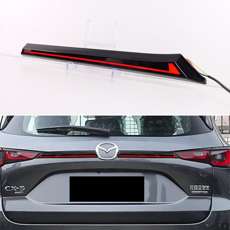 For Mazda CX-5 2022-2025 Rear Bumper Trunk Tail Light 3-in-1 Functions Rear Running Light + Brake Lamp + Dynamic Turn Signal