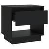 Nightstand Black 45 X 34 X 44 Cm Particleboard