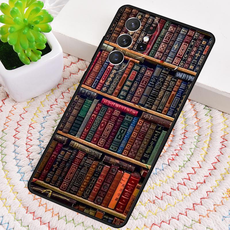 Read Books Library Bookshelf Phone Case For Samsung Galaxy Note 10 Pro S26 S25 S24 S23 S22 Ultra Plus S21 FE S20 Cover
