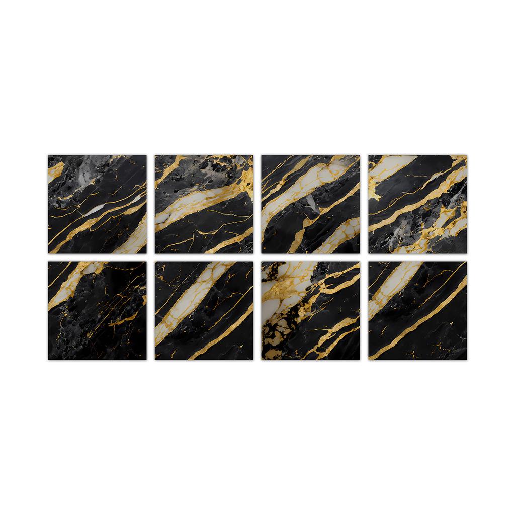 Self-adhesive Wall Sticker Kitchen Bathroom Waterproof and Oil-proof Crystal Tile Sticker Marble Pattern Home Decoration Wallpaper