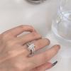 Micro Pave Shiny Zirkonia Knoten Ringe Für Frauen Neue Luxus Bijoux Offenen Ring Schmuck Großhandel