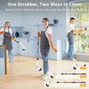 Spin Scrubber, Cordless Shower Scrubber with 8 Scrub Brush, 2 Speed with Adjustable Extension Handle, Battery Level Display, Pow