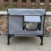 Heated Cat House Outdoor Large Weatherproof Kitty Shelter Winter Insulated Cat Bed