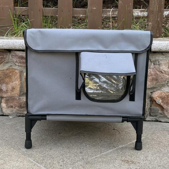 Heated Cat House Outdoor Large Weatherproof Kitty Shelter Winter Insulated Cat Bed