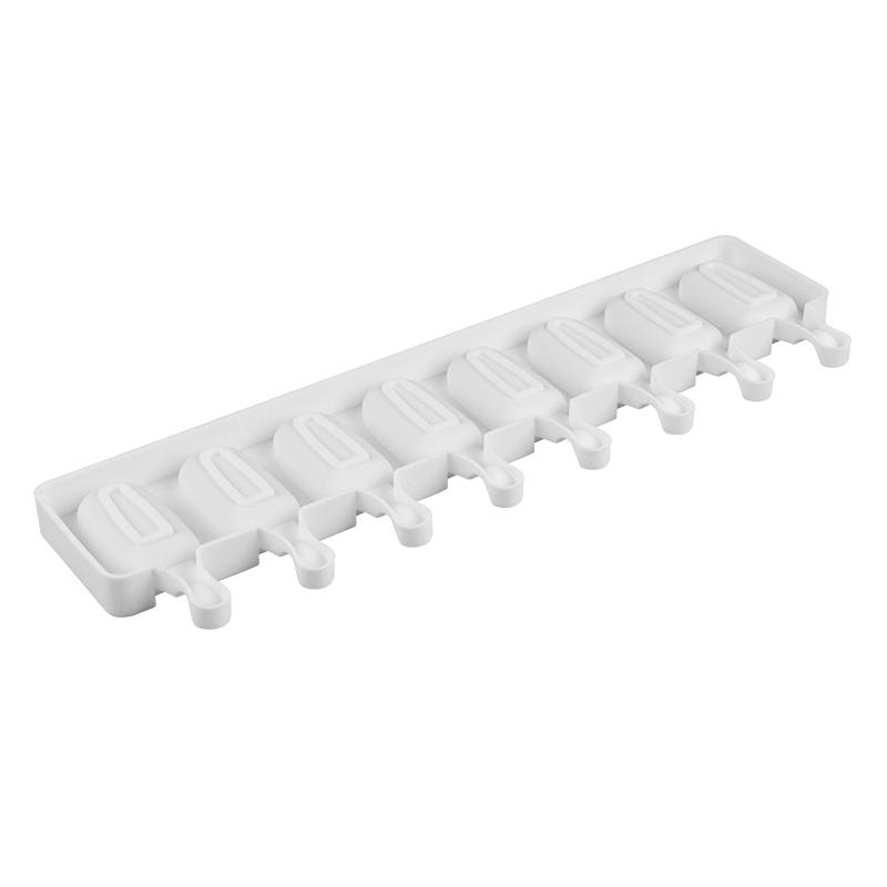 8 Cavity Ice Cream Silicone Mold DIY Molds Ice Cube Moulds Ice Cream Maker Dessert Molds Tray