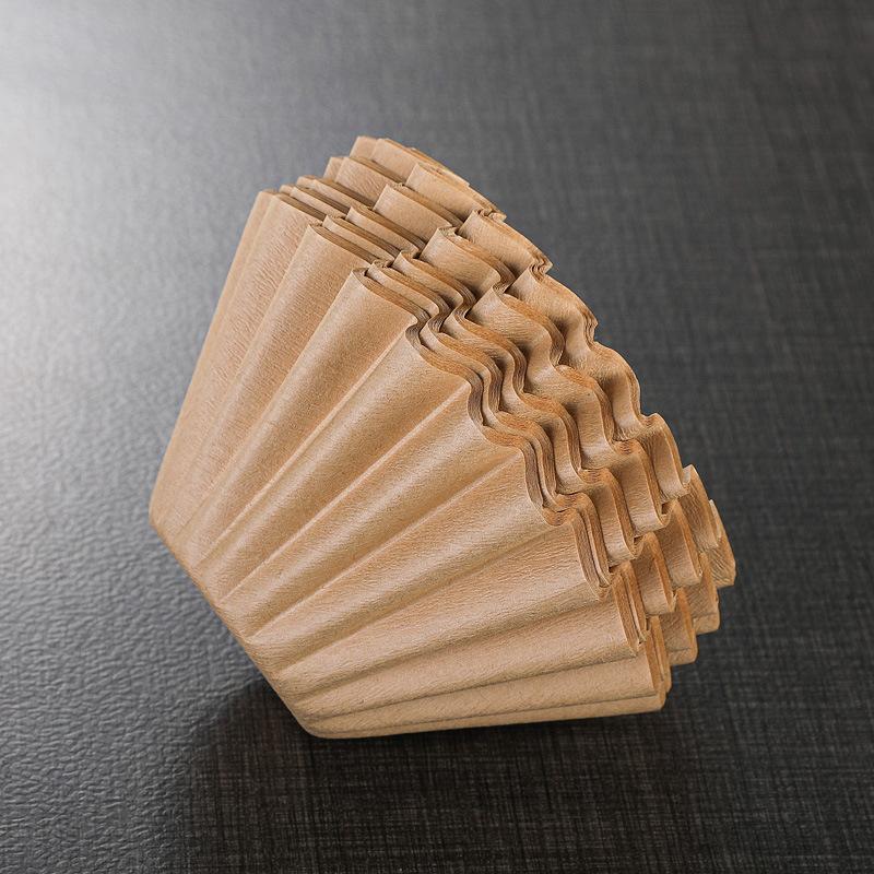 50 Stück 1-2 Tassen Korb Pour Over Kaffeefilterpapier Passend für B75 Kaffeefilter & 1-2 Tassen Korbfilter Barista Werkzeug