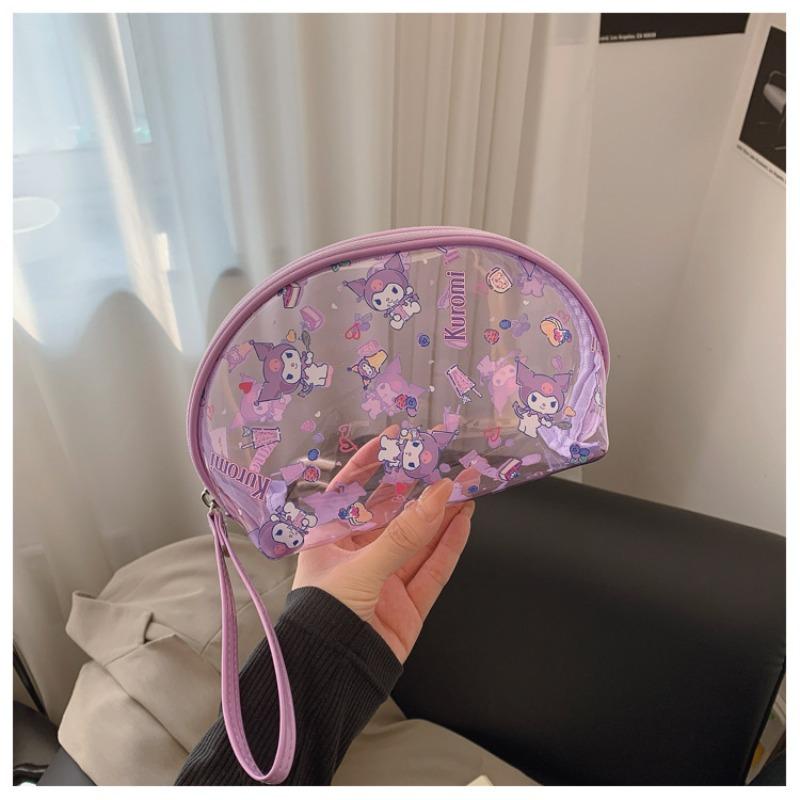 Transparent Fruity Ice Cream Waterproof Toilet Bag Cosmetic Bag Fitness Bath Beach Bag Women's Bag