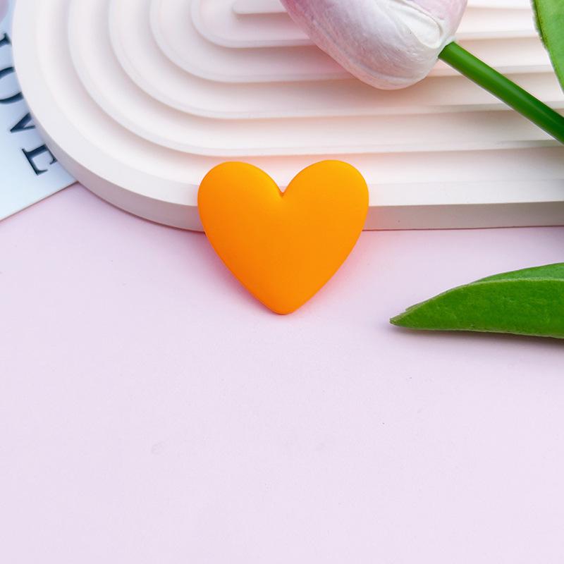 Peach Heart Resin Accessories: DIY Phone Case, Water Cup Patch, Car Storage, Shoe & Clothing Headdress