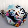 1 Auto Open Jack Skellington, Sally Themed Colorful 8-rib Portable Umbrella for Men and Women, A Compact Commuting Companion Suitable for Da